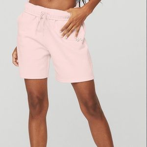 Alo Pink Accolade Sweat Shorts